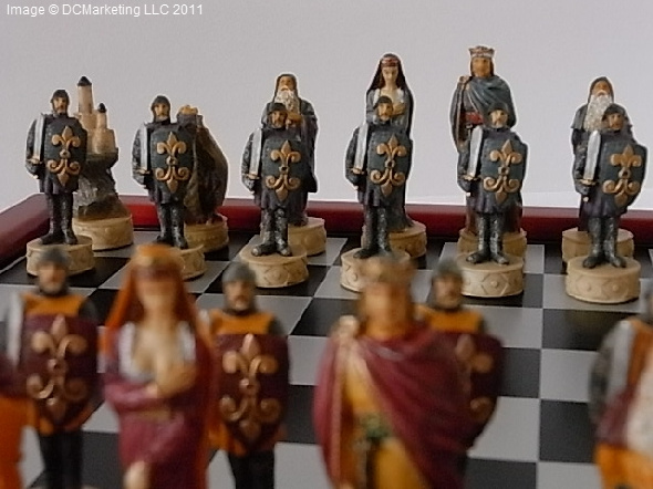 King Arthur Themed Chess Set